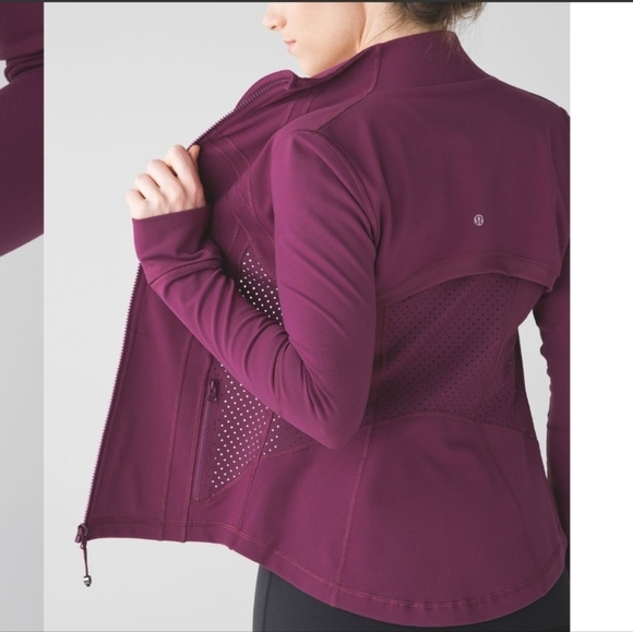 lululemon athletica Jackets & Blazers - Lululemon Define Jacket (Exhale) Red Grape Mesh Vent Sz 6